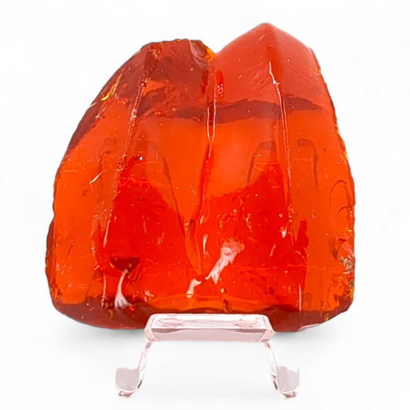 Amberina Art Glass Cullet Glowing Cadmium Slag #4GS44 - Picture 2 of 6